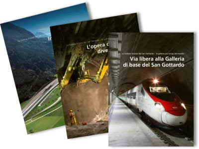 Pacchetto: La Galleria di base del San Gottardo - la galleria più lunga del mondo, 3 libri